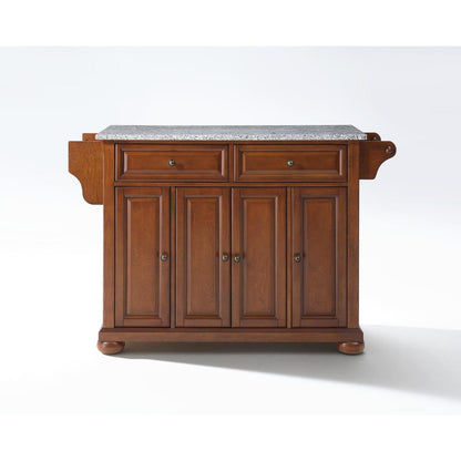 Alexandria Granite Top Full Size Kitchen Island/Cart