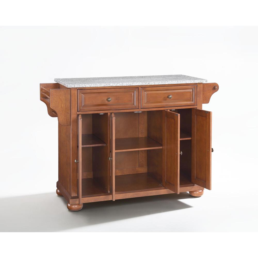 Alexandria Granite Top Full Size Kitchen Island/Cart