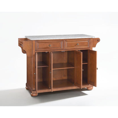 Alexandria Granite Top Full Size Kitchen Island/Cart