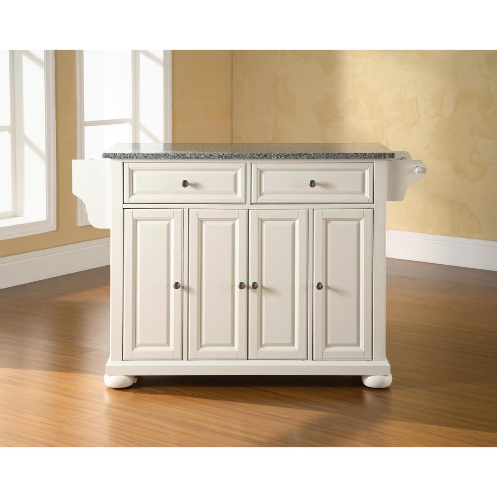 Alexandria Granite Top Full Size Kitchen Island/Cart