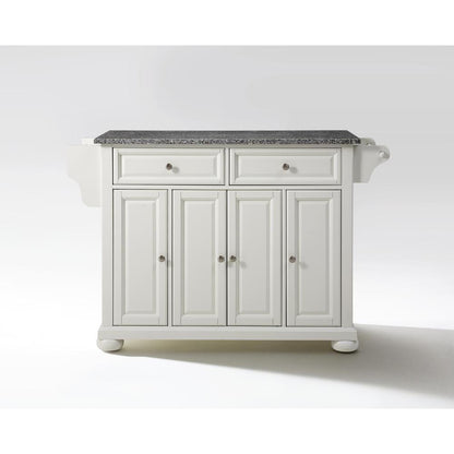 Alexandria Granite Top Full Size Kitchen Island/Cart