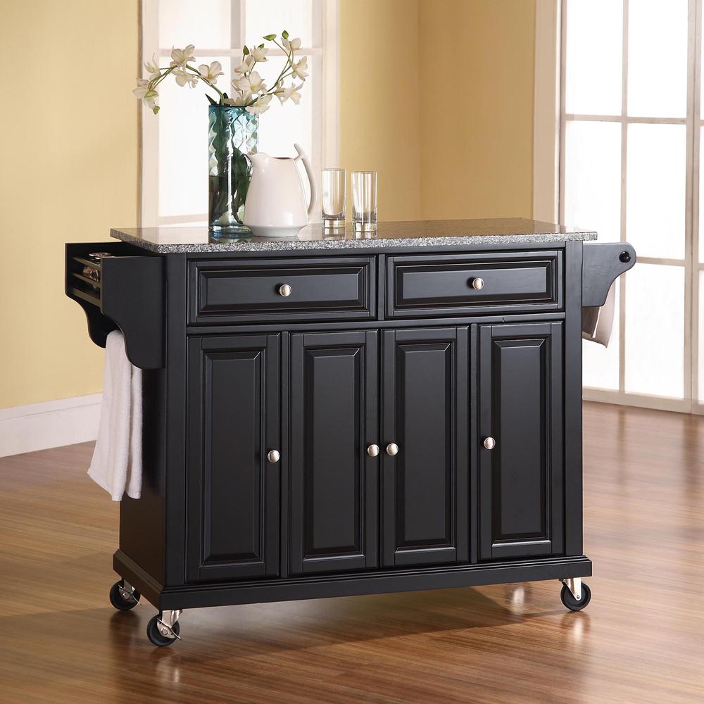 Full Size Granite Top Kitchen Cart