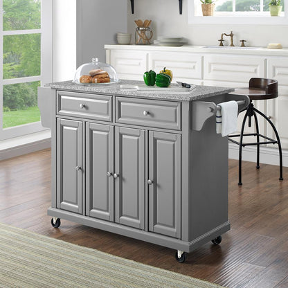 Full Size Granite Top Kitchen Cart