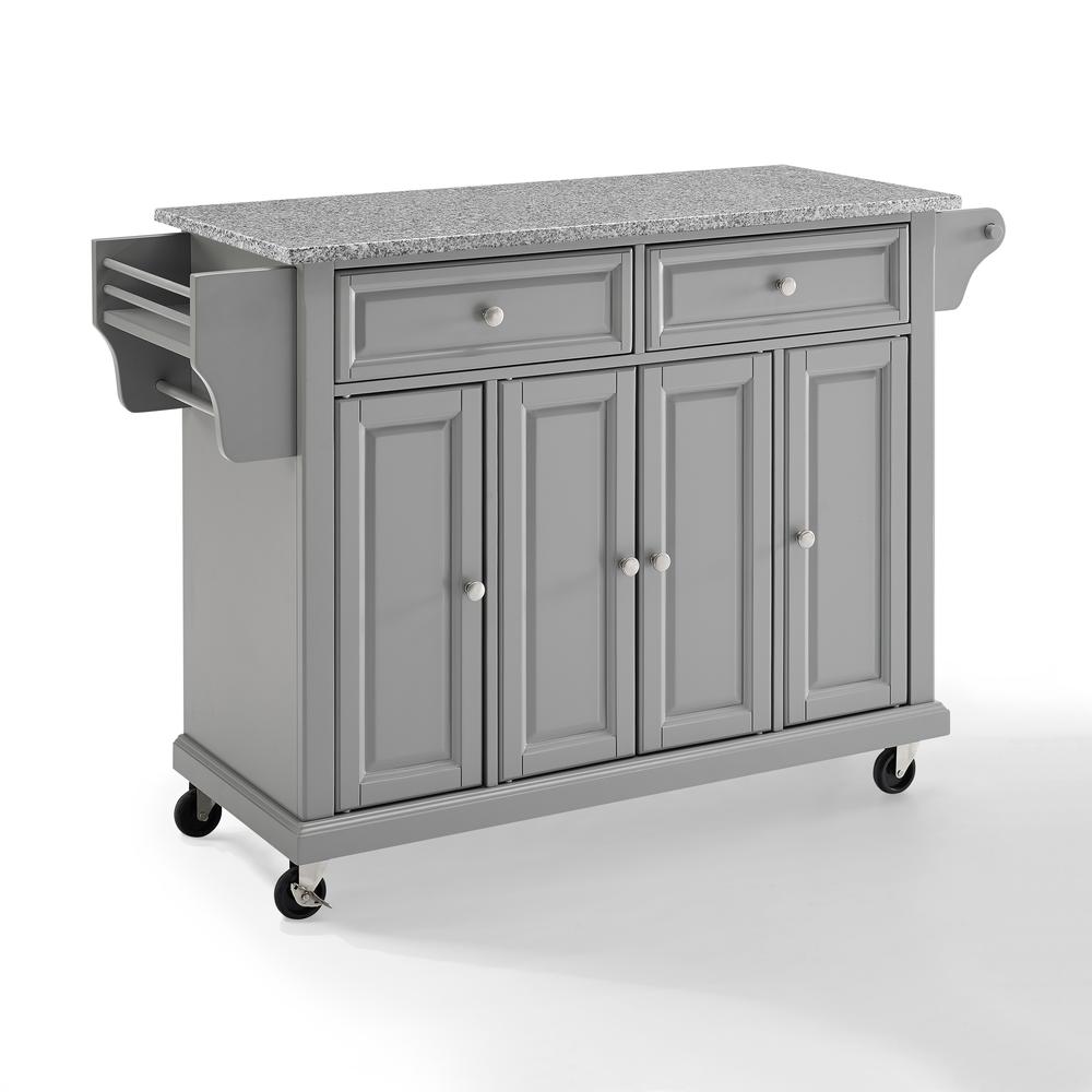Full Size Granite Top Kitchen Cart