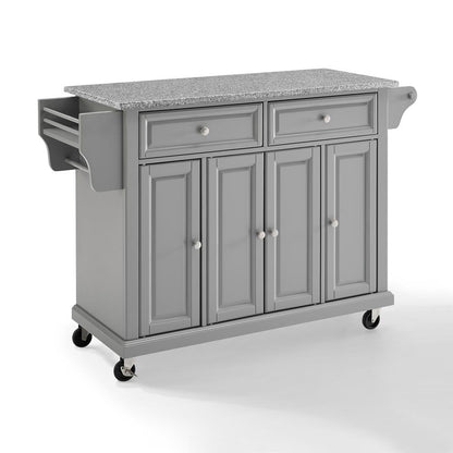 Full Size Granite Top Kitchen Cart