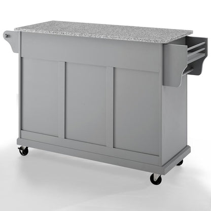 Full Size Granite Top Kitchen Cart
