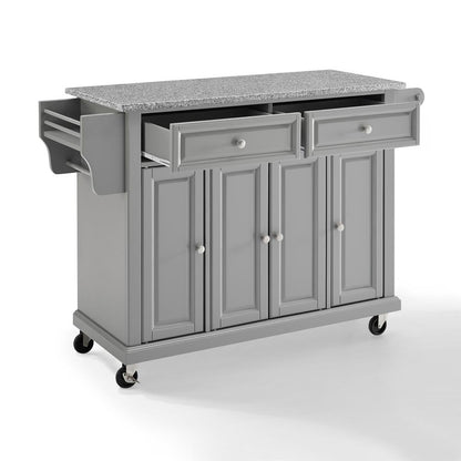 Full Size Granite Top Kitchen Cart