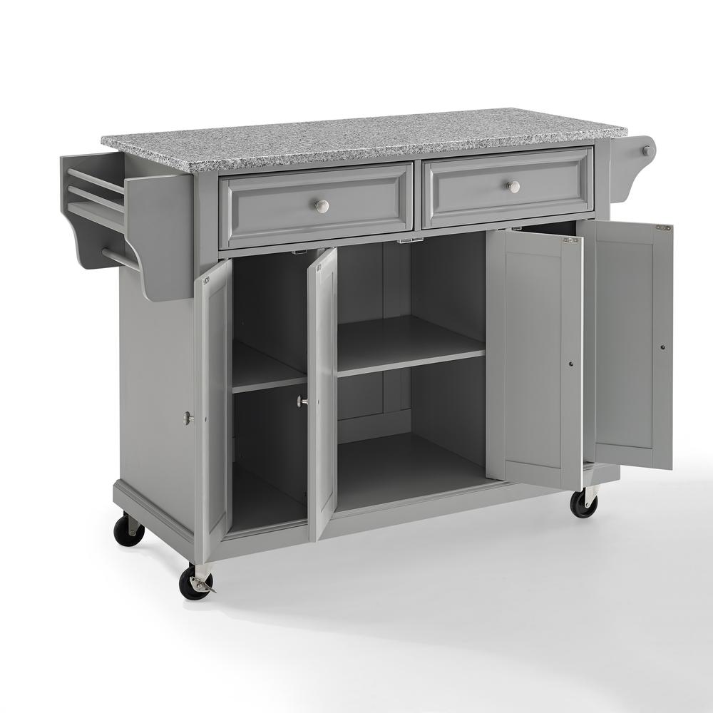 Full Size Granite Top Kitchen Cart