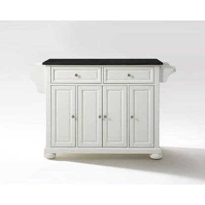 Alexandria Granite Top Full Size Kitchen Island/Cart