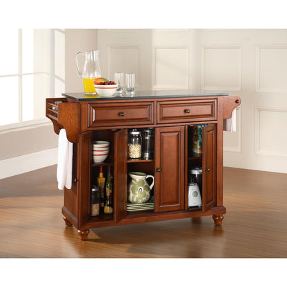 Cambridge Granite Top Full Size Kitchen Island/Cart