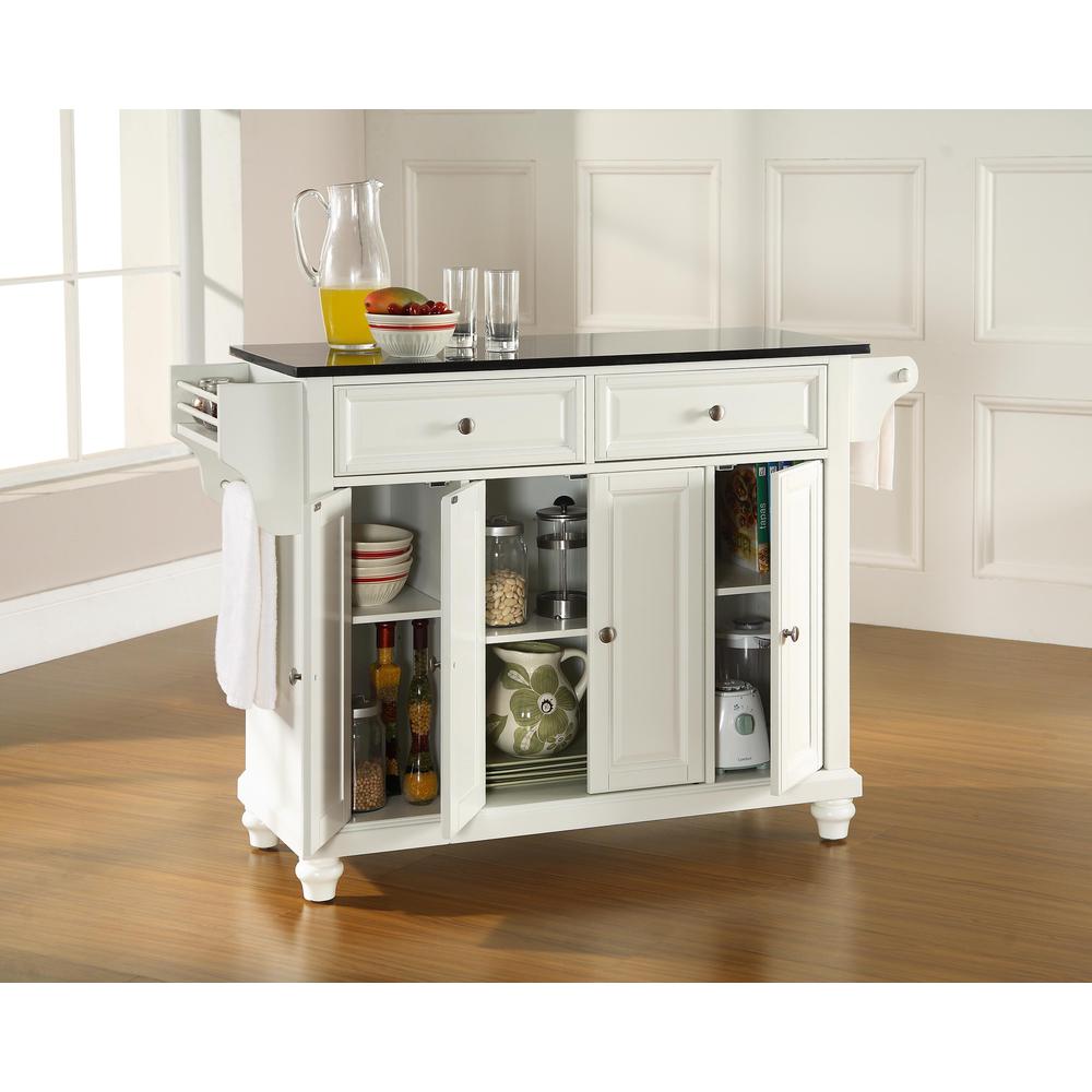 Cambridge Granite Top Full Size Kitchen Island/Cart