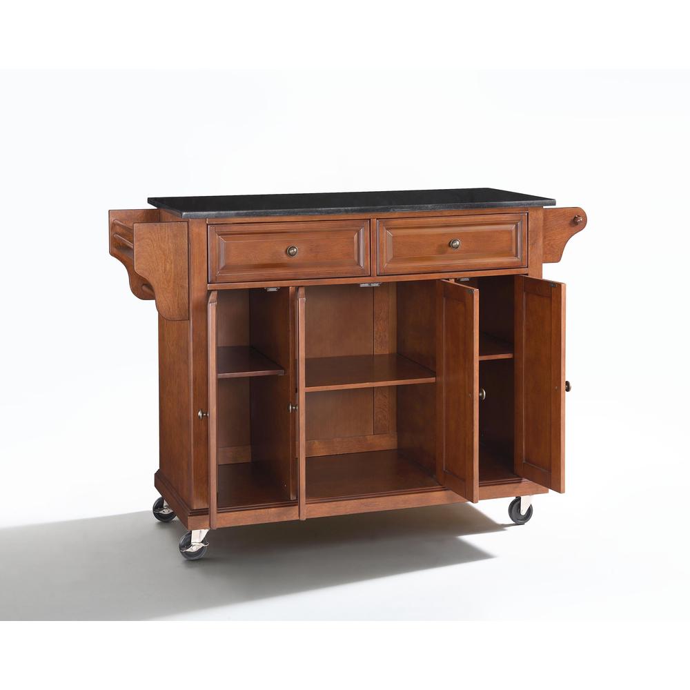 Full Size Granite Top Kitchen Cart