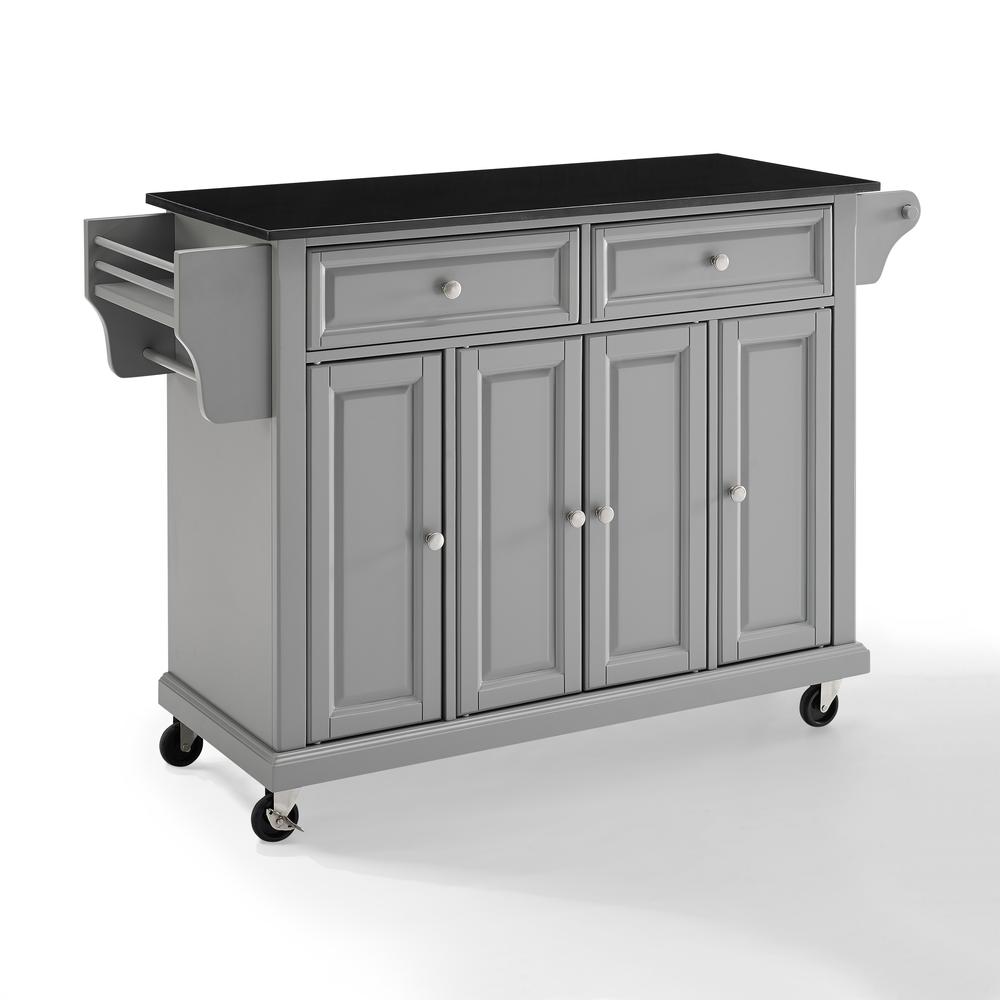 Full Size Granite Top Kitchen Cart