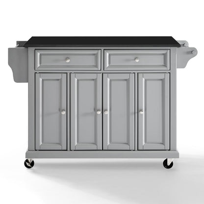 Full Size Granite Top Kitchen Cart