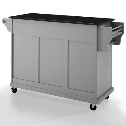 Full Size Granite Top Kitchen Cart