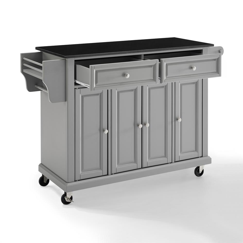 Full Size Granite Top Kitchen Cart