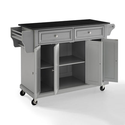 Full Size Granite Top Kitchen Cart