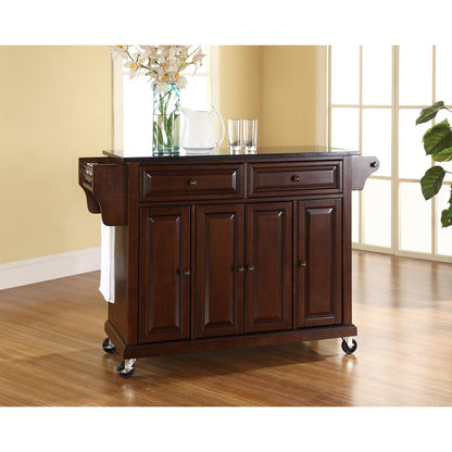 Full Size Granite Top Kitchen Cart