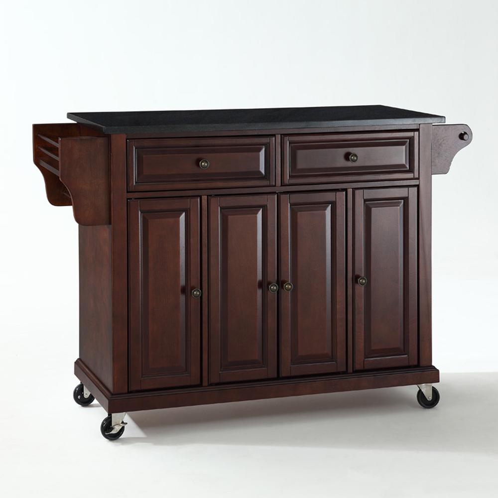 Full Size Granite Top Kitchen Cart