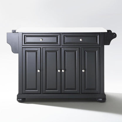 Alexandria Stone Top Full Size Kitchen Island/Cart