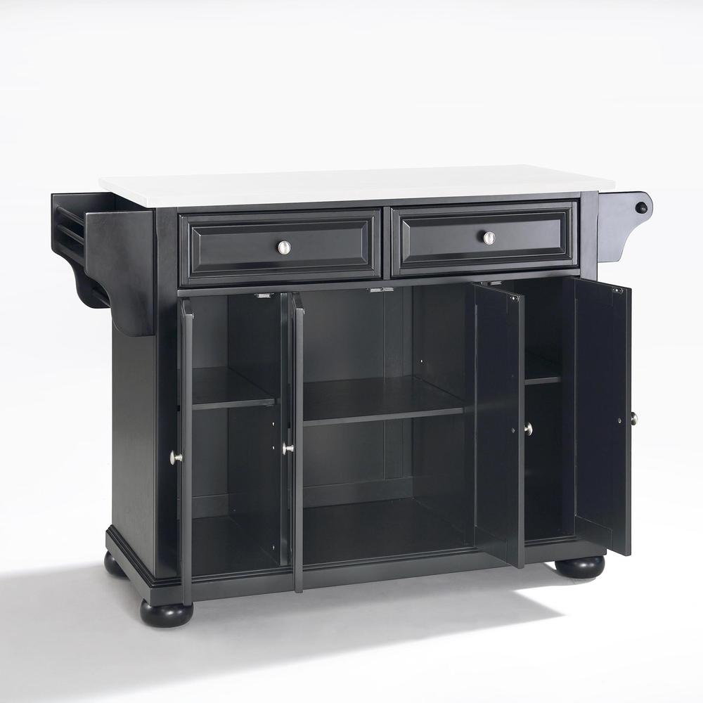 Alexandria Stone Top Full Size Kitchen Island/Cart