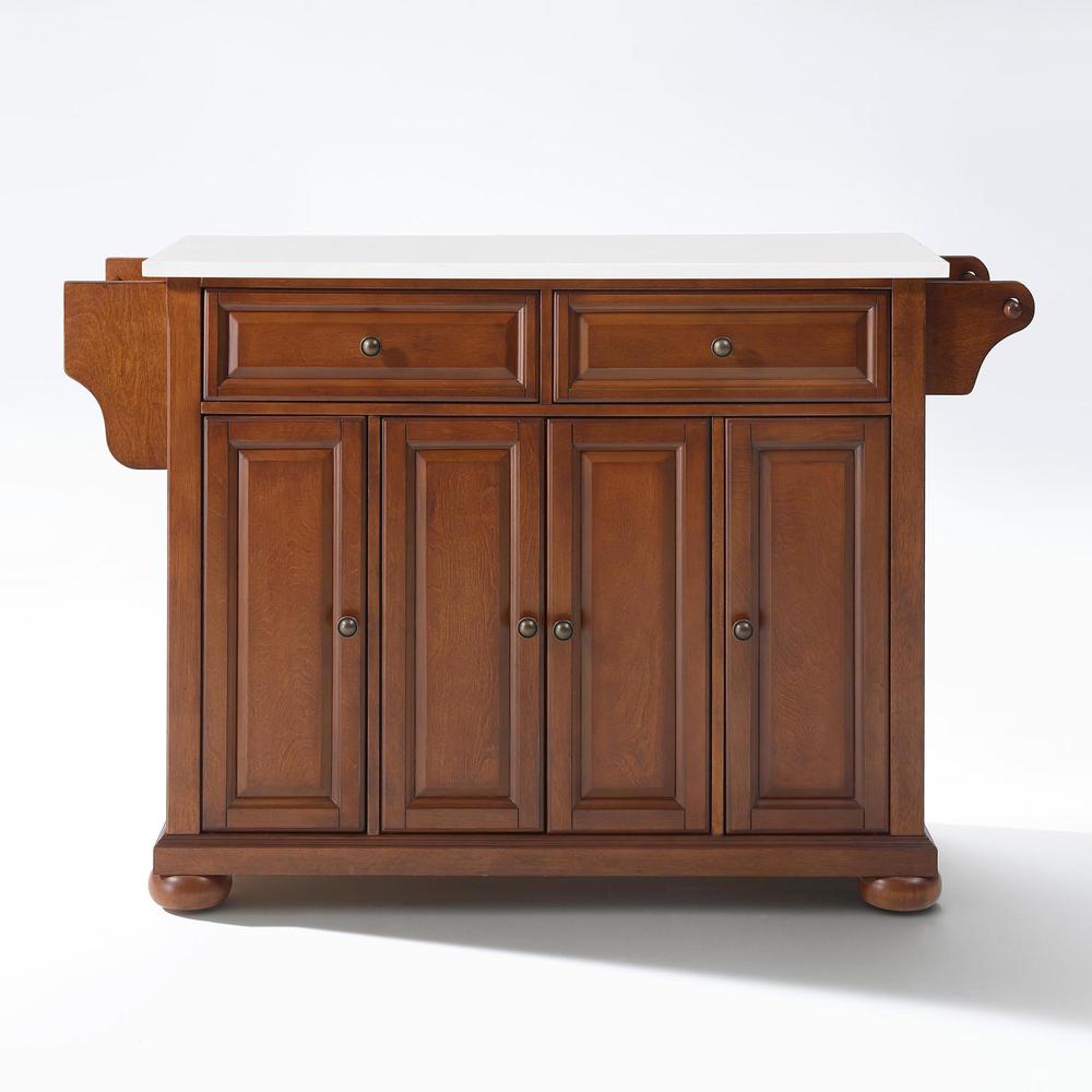 Alexandria Stone Top Full Size Kitchen Island/Cart