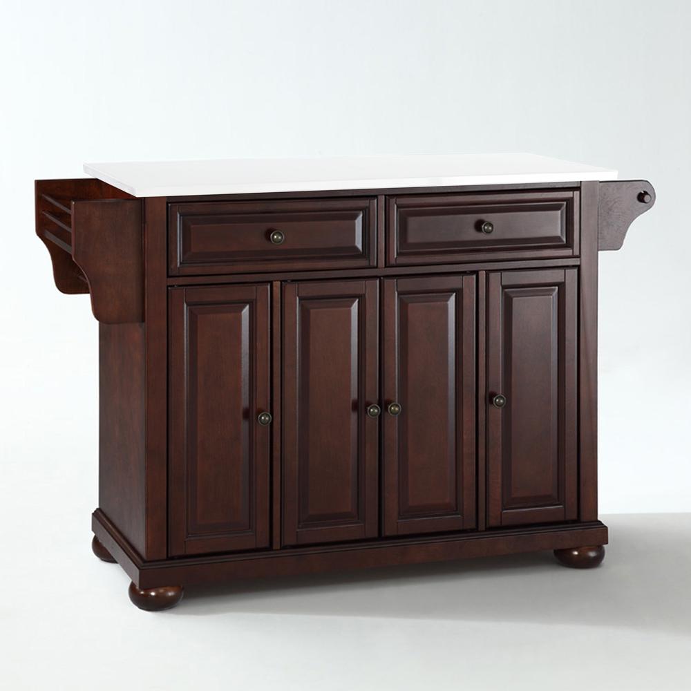 Alexandria Stone Top Full Size Kitchen Island/Cart