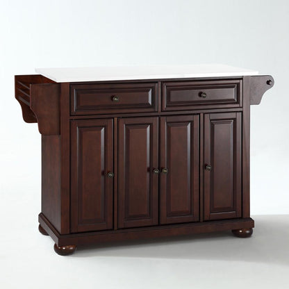 Alexandria Stone Top Full Size Kitchen Island/Cart