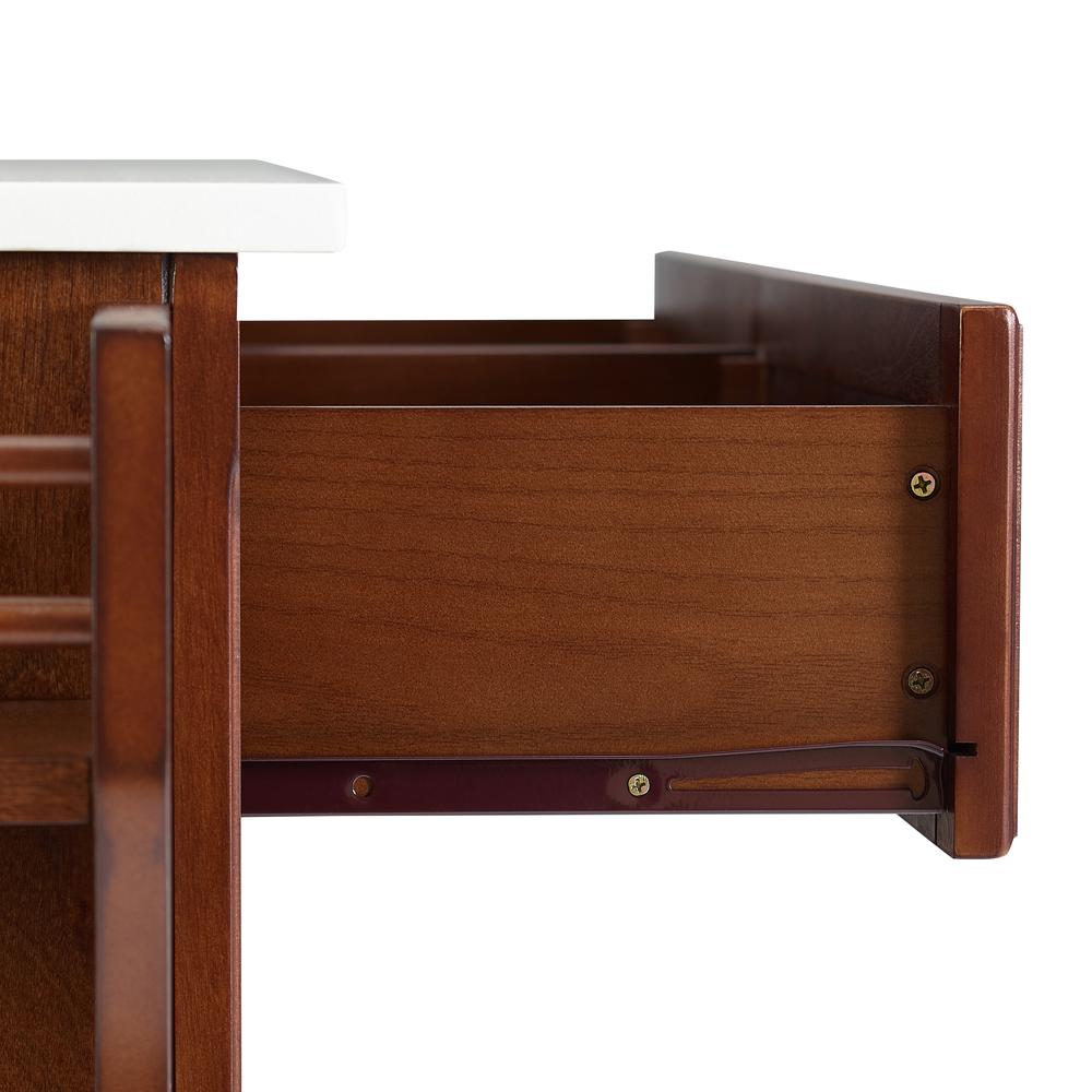 Alexandria Stone Top Full Size Kitchen Island/Cart