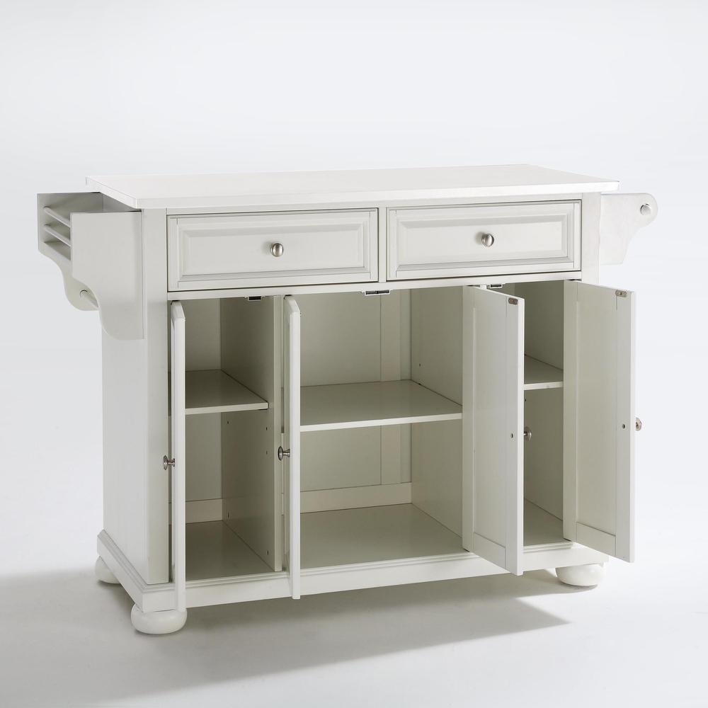 Alexandria Stone Top Full Size Kitchen Island/Cart