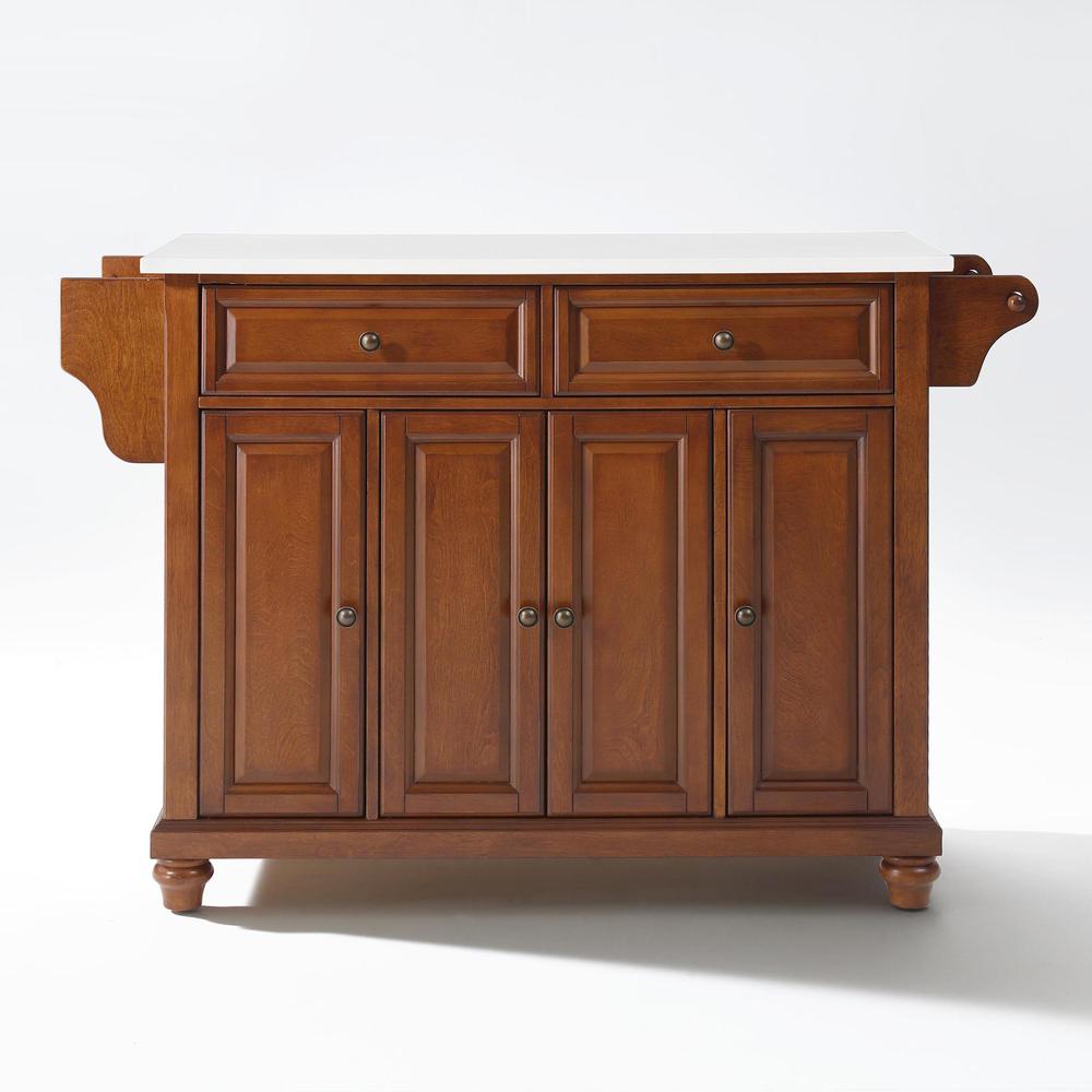 Cambridge Stone Top Full Size Kitchen Island/Cart