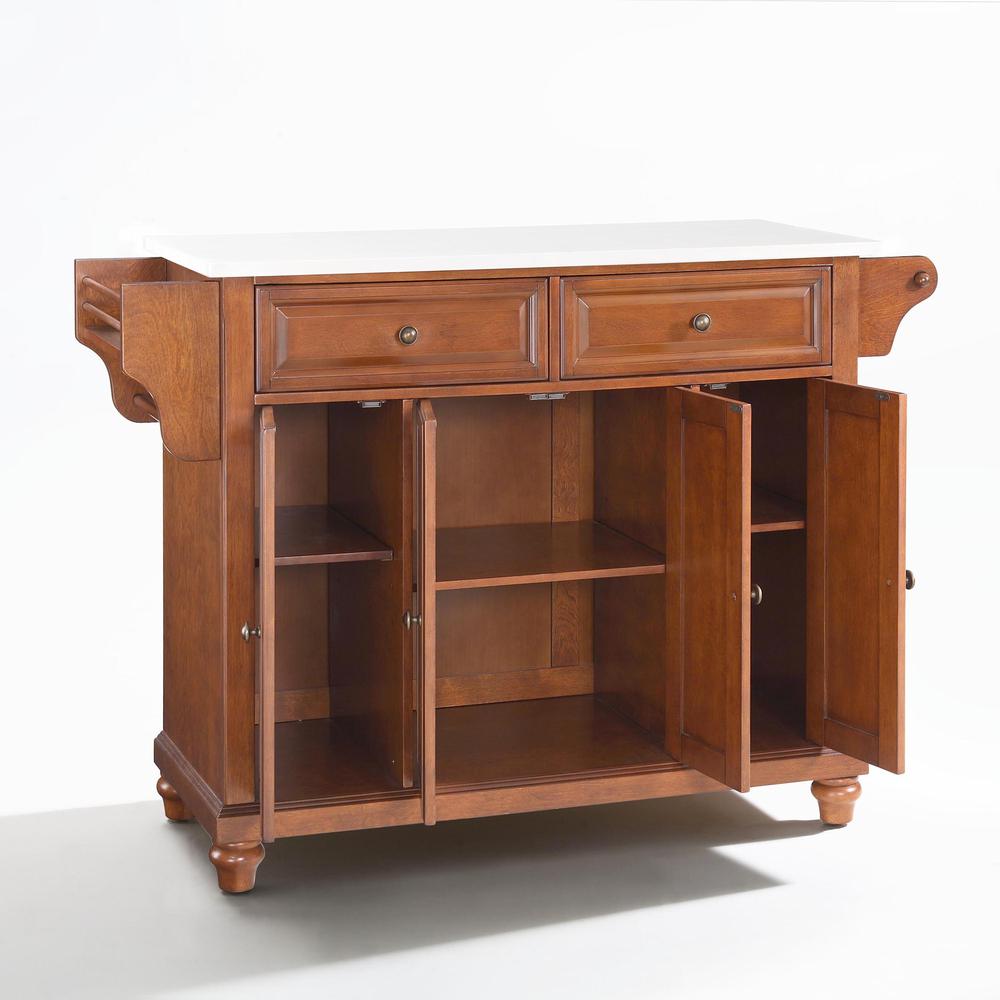 Cambridge Stone Top Full Size Kitchen Island/Cart
