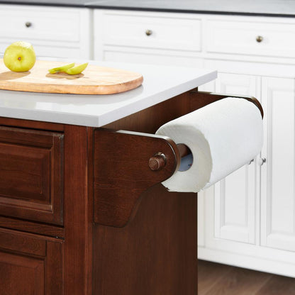 Cambridge Stone Top Full Size Kitchen Island/Cart