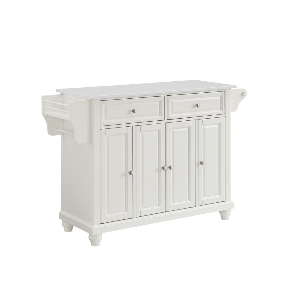 Cambridge Stone Top Full Size Kitchen Island/Cart