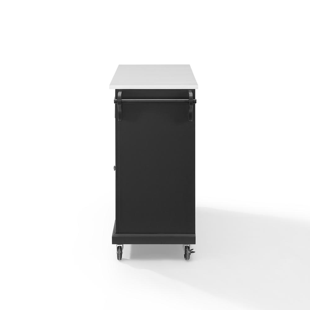 Full Size Stone Top Kitchen Cart