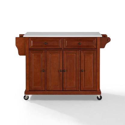 Full Size Stone Top Kitchen Cart