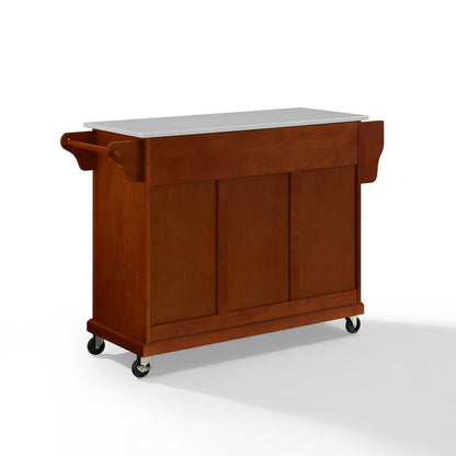 Full Size Stone Top Kitchen Cart