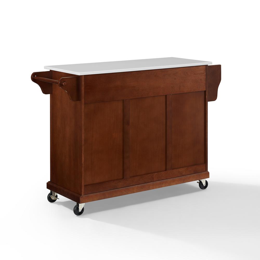 Full Size Stone Top Kitchen Cart