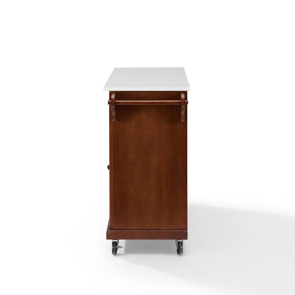 Full Size Stone Top Kitchen Cart