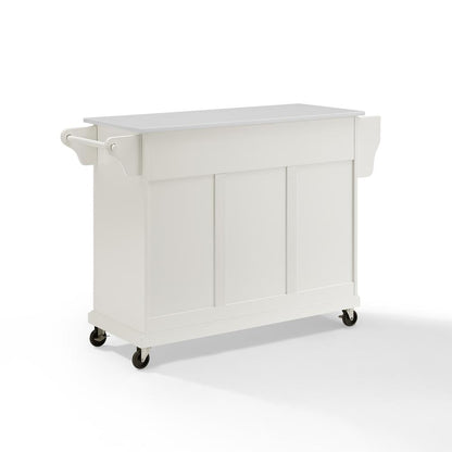 Full Size Stone Top Kitchen Cart