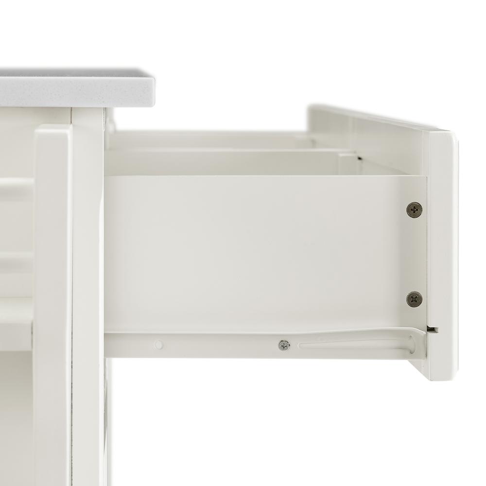 Full Size Stone Top Kitchen Cart