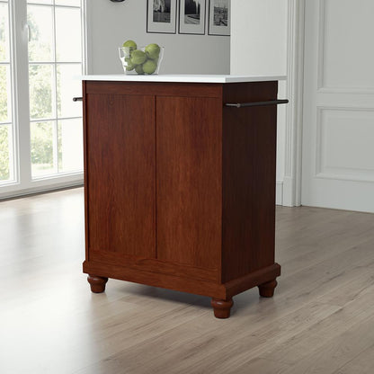 Cambridge Stone Top Portable Kitchen Island/Cart