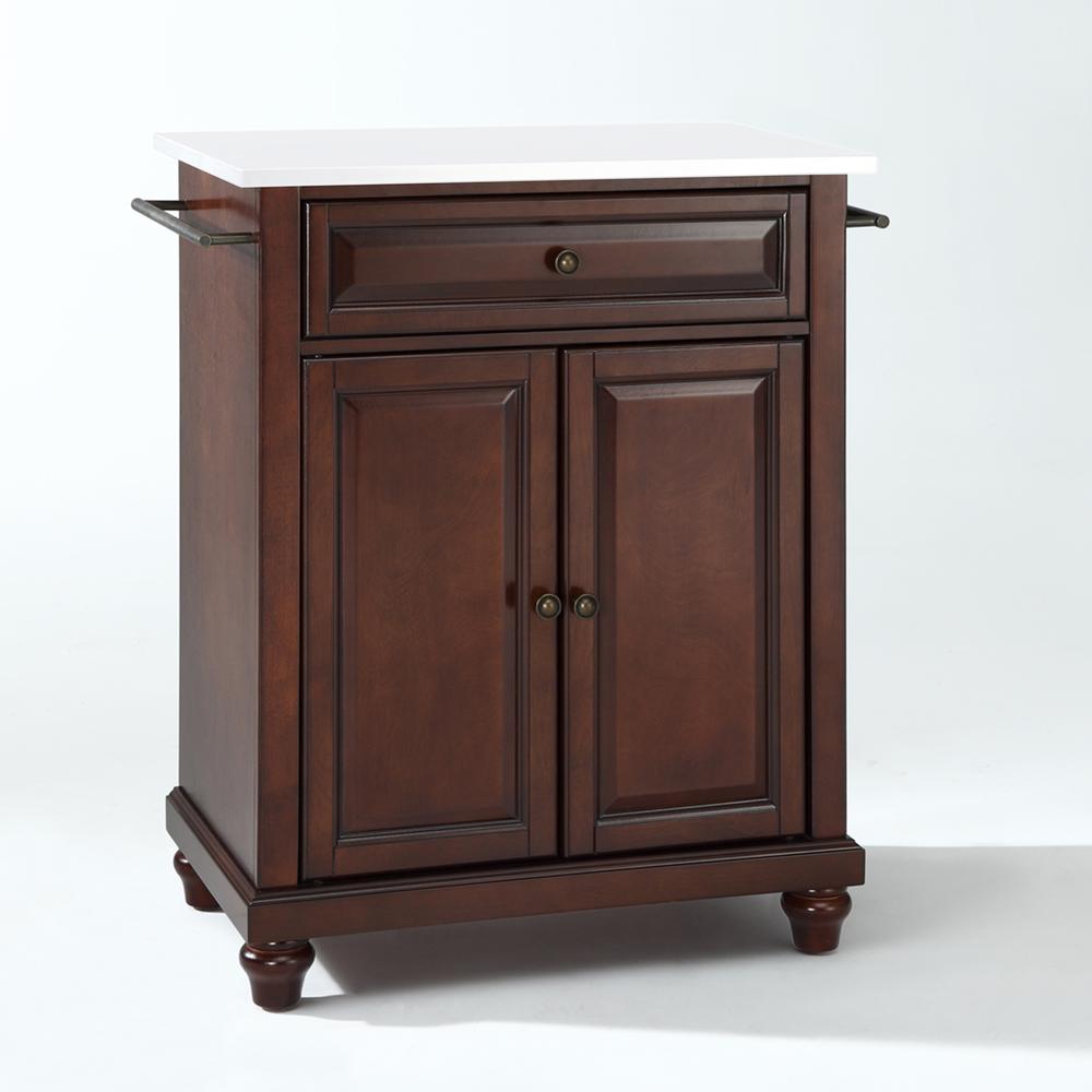 Cambridge Stone Top Portable Kitchen Island/Cart