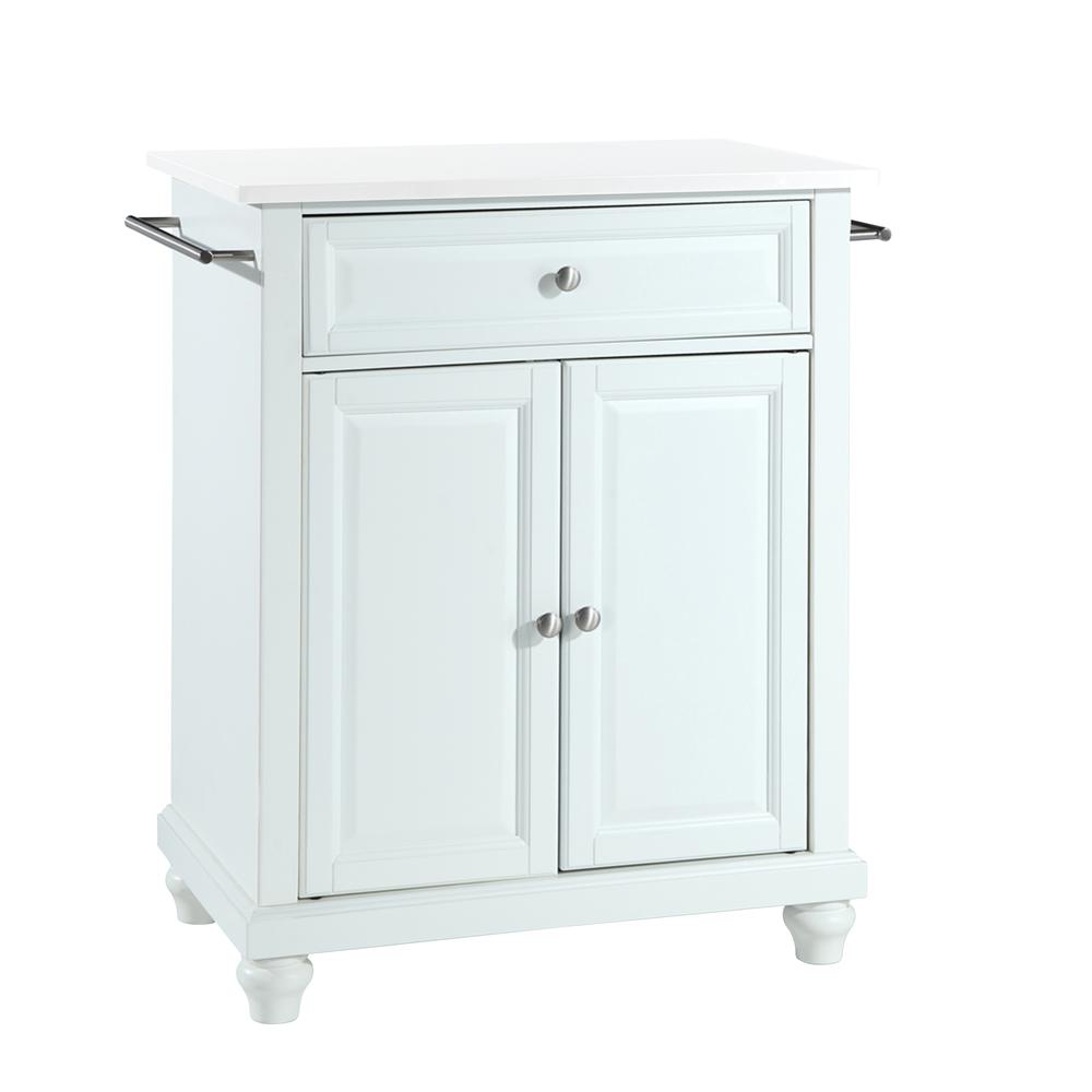 Cambridge Stone Top Portable Kitchen Island/Cart