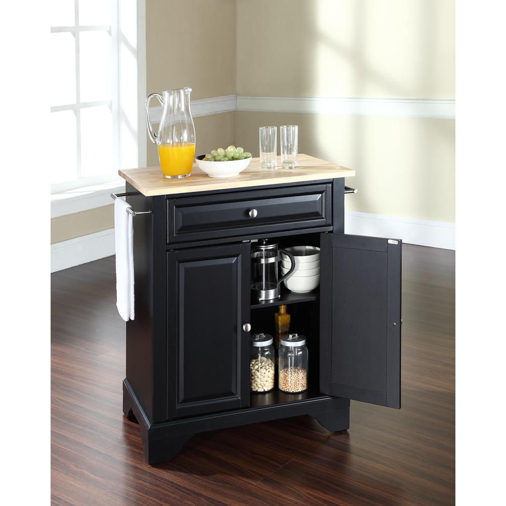 Lafayette Wood Top Portable Kitchen Island/Cart