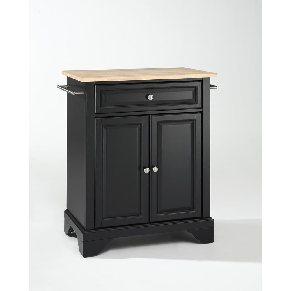 Lafayette Wood Top Portable Kitchen Island/Cart