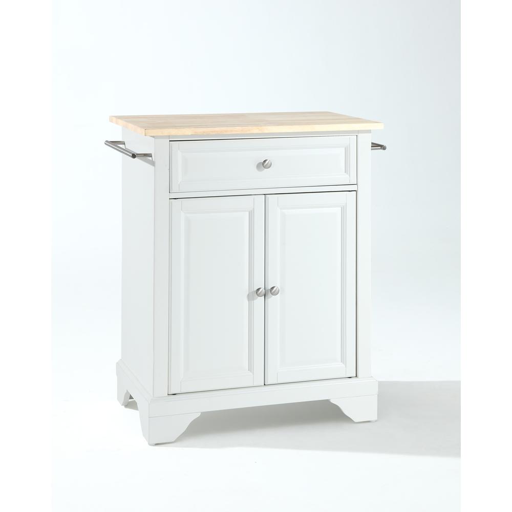 Lafayette Wood Top Portable Kitchen Island/Cart