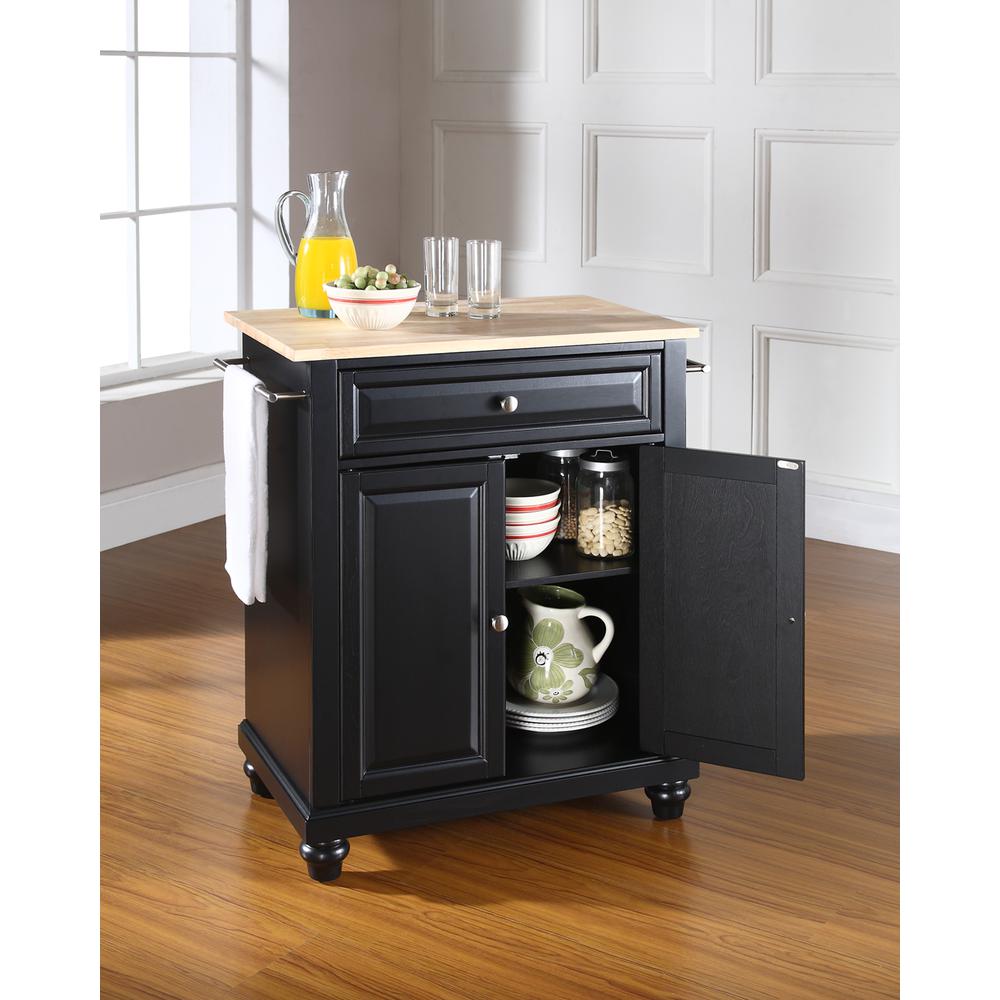 Cambridge Wood Top Portable Kitchen Island/Cart