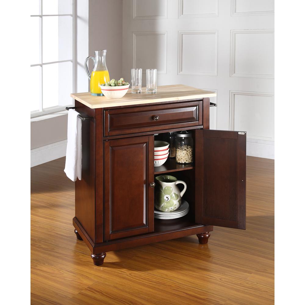 Cambridge Wood Top Portable Kitchen Island/Cart