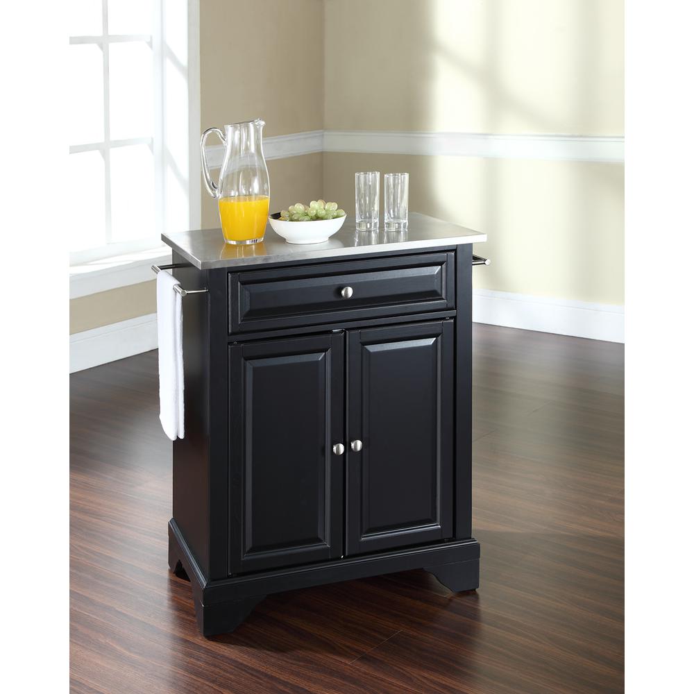 Lafayette Stainless Steel Top Portable Kitchen Island/Cart